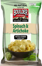 Boulder Canyon Natural Foods Spinach & Artichoke Kettle Cooked Potato Chips