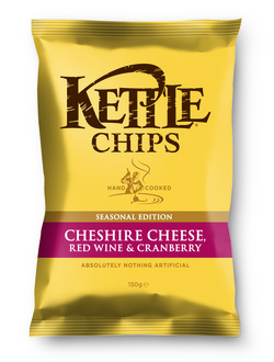 Kettle Chips Cheshire Cheese, Red Wine and Cranberry