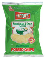 Herr's Sour Cream & Onion Ripples Potato Chips