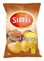 Sibell Potato Chips Poulet Braise Roast Chicken