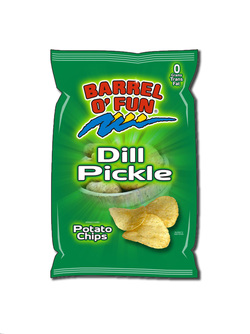 Barrel 'O Fun Dill Pickle Wavy Potato Chips
