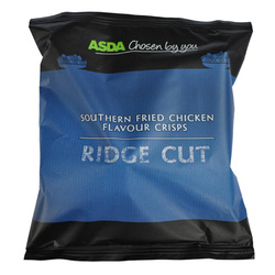 Asda Ridge Cut Southern Fried Chicken Crisps