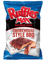 Ruffles Max Smokehouse Style BBQ Potato Skins Potato Chips