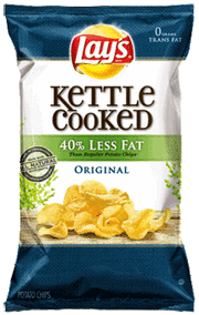 Kettle reduced fat chips