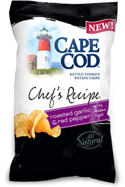 Cape Cod Chef's Recipe Roasted Garlic & Red Pepper Kettle Cooked Potato Chips