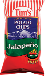 Tim's Cascade Style Potato Chips Jalapeno