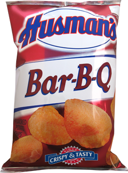 Husman's Potato Chips Bar B Q