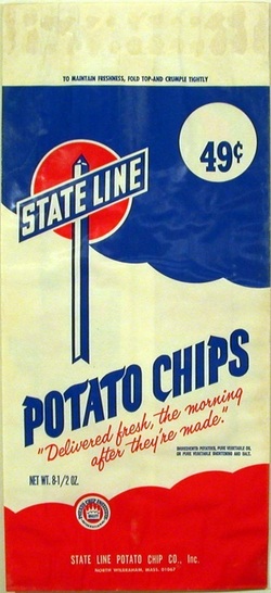 Vintage State Line Potato Chips Bag