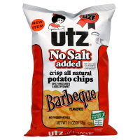Utz No Salt Added Barbeque Potato Chips