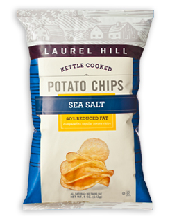 Laurel Hill Foods 40% Reduced Fat Sea Salt Kettle Cooked Potato Chips