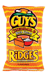 Guy's Cheddar & Sour Cream Ridges Potato Chips