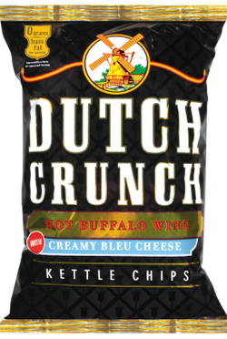 Old Dutch Hot Buffalo Wing & Creamy Bleu Cheese Kettle Cooked Potato Chips