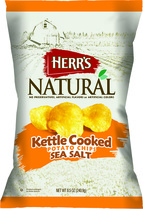 Herr's Natural Sea Salt Kettle Cooked Potato Chips