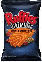 Ruffles Ultimate Sweet & Smokin' BBQ Potato Chips
