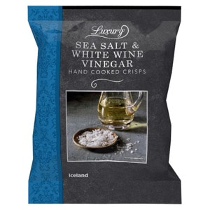 Iceland Luxury Sea Salt & White Vinegar Hand Cooked Crisps Review