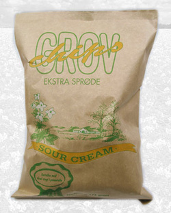 Crispo Denmark Grov Chips Potato Chips Sour Cream