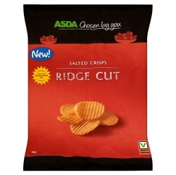 Asda Ridge Cut Salted Crisps