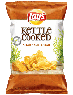 Lay's Kettle Cooked Sharp Cheddar Flavored Potato Chips
