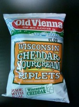 Old Vienna of St Louis Wisconsin Cheddar & Sour Cream Riplets Potato Chips