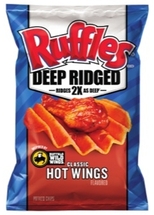 Ruffles Deep Ridged Classic Hot Wing Potato Chips