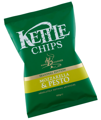 Kettle Chips Mozzarella & Pesto