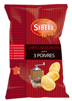 Sibell Potato Chips 3 Poivres Three Peppers