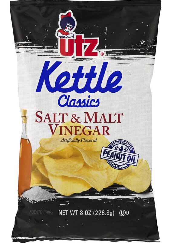 Utz Kettle Classics Salt & Malt Vinegar Chips