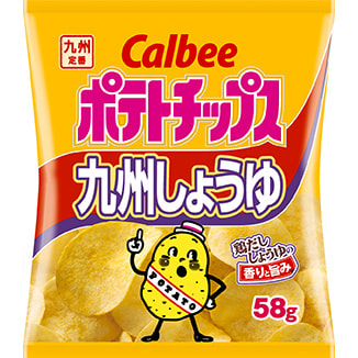 Calbee Potato Chips Kyushi Soy Sauce
