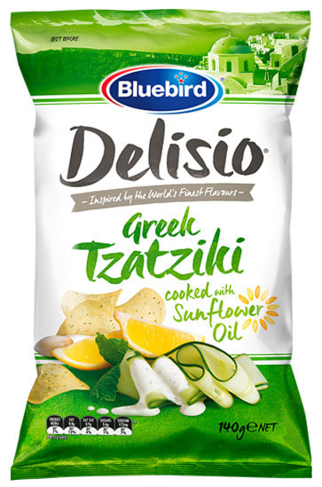 Bluebird Delisio Potato Chips Tzatziki