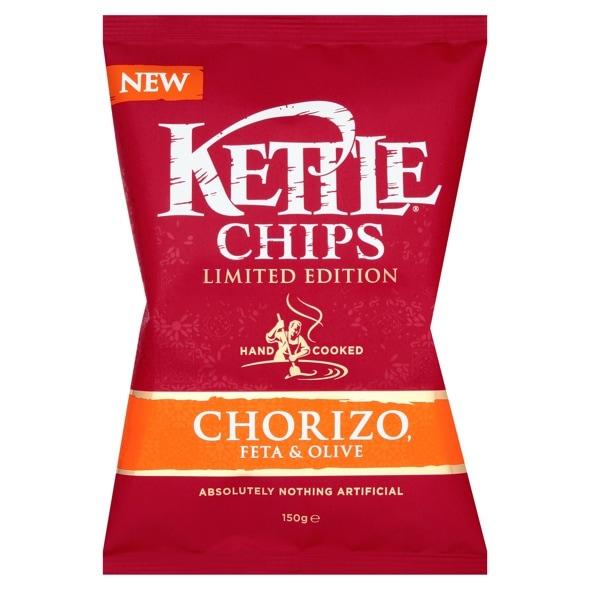 Kettle Chips Chorizo, Feta and Olive Hand Cooked Crisps Review