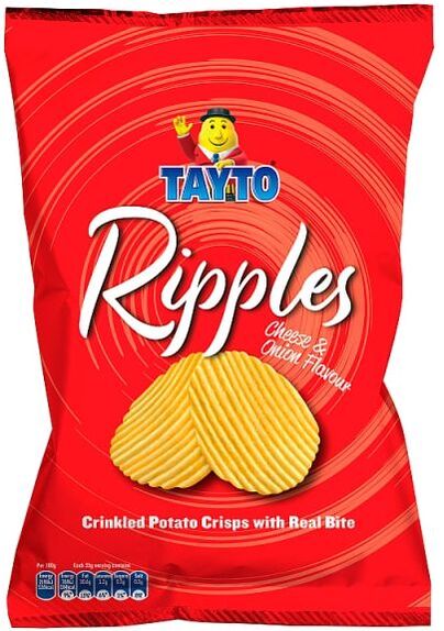 Tayto Ripples Cheese Onion Crisps