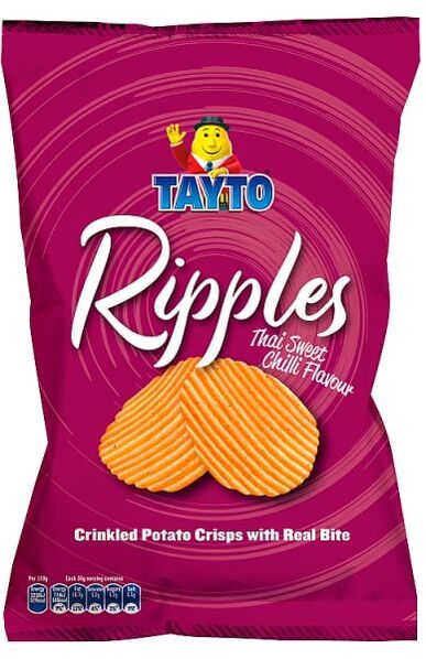 Tayto Ripples Sweet Chilli Crisps
