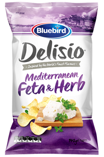 Bluebird Delisio Potato Chips Feta