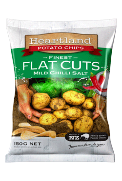Heartland Potato Chips Flat Cut Chilli