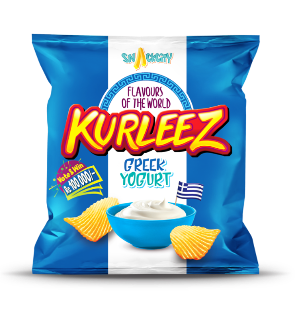 SnackCity Potato Chips Kurleez Greek Yoghurt