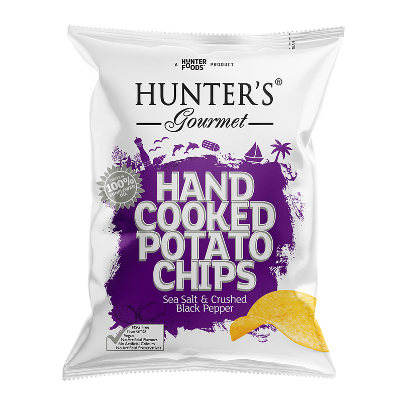 Hunter Foods Potato Chips Gourmet Salt Pepper