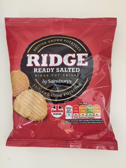 Sainsbury’s Ridge Ready Salted Crisps Review