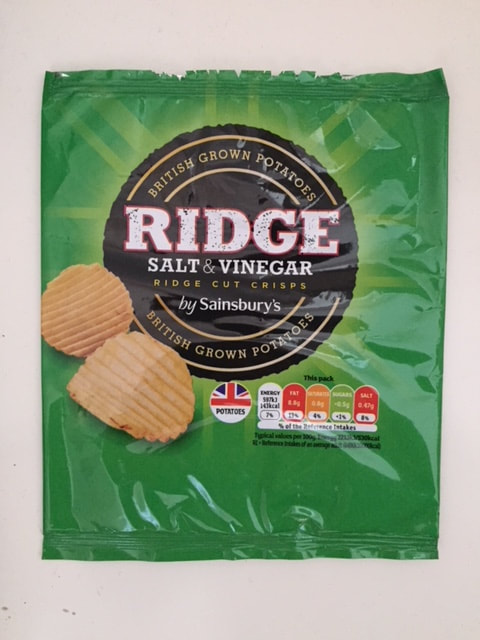 Sainsbury’s Ridge Salt & Vinegar Crisps Review