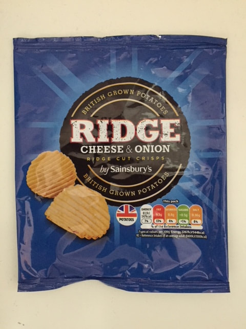 Sainsbury’s Ridge Cheese & Onion Crisps Review