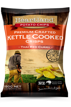 Heartland Potato Chips Kettle Thai red Curry