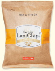Svenska Lant Chips Ost Vitlok