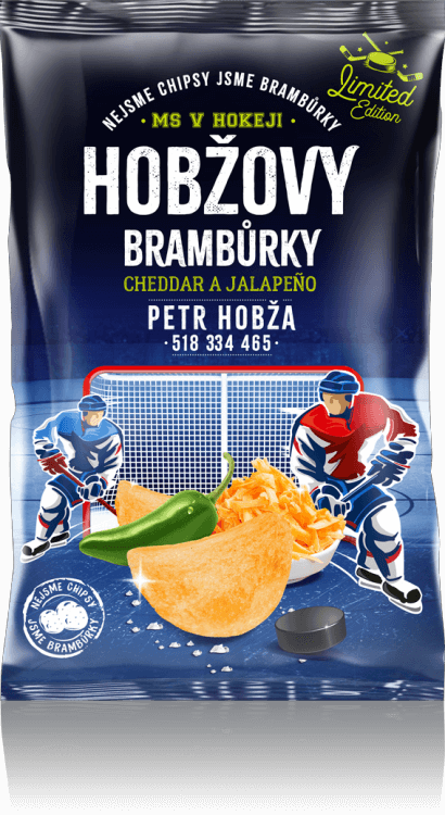Petr Hobza Crisps Chips Cheddar Jalapeno