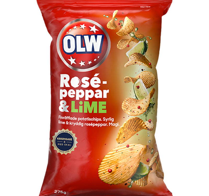 OLW Potato Chips Peppar Lime
