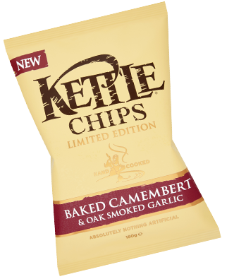 Kettle Chips Baked Camembert & Oak Smoked Garlic Crisps Review
