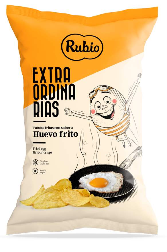 Rubio Patatas Fritas Chips Huevo