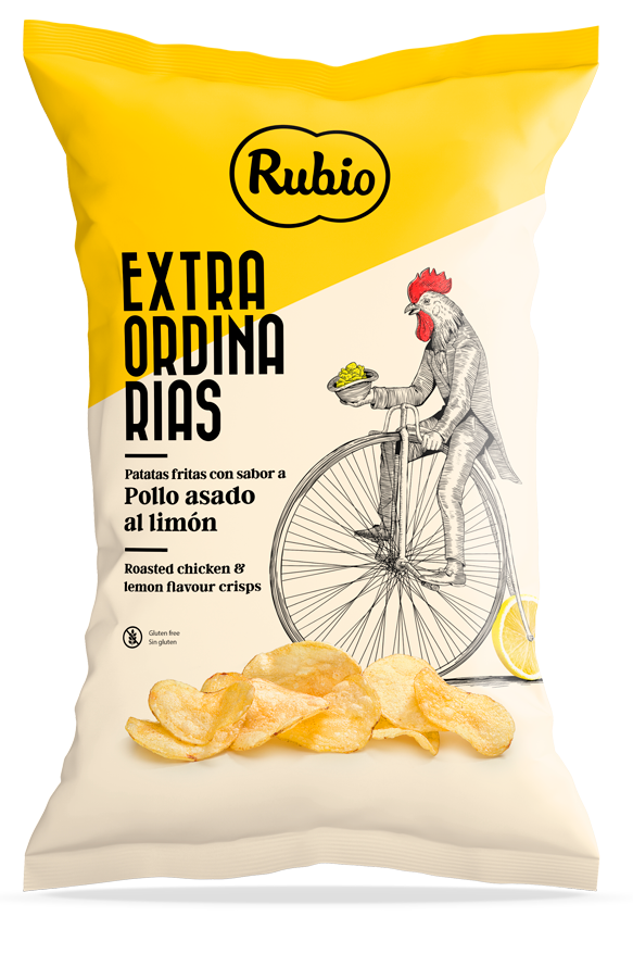 Rubio Patatas Fritas Chips Pollo