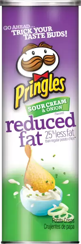 Pringles Chips Review reduced fat sour cream