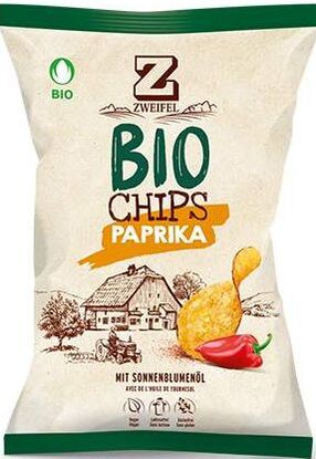 Zweifel Potato Chips Bio Paprika