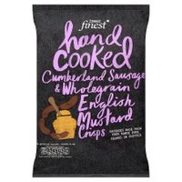Tesco Finest Handcooked Cumberland Sausage & Wholegrain English Mustard Crisps