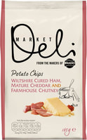 Walkers Market Deli Potato Chips Wiltshire Cured Ham, Mature Cheddar and Farmhouse Chutney Review